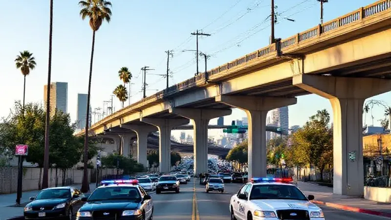 LAPD Stops 6th St Bridge Minibike Takeover | Justsocal