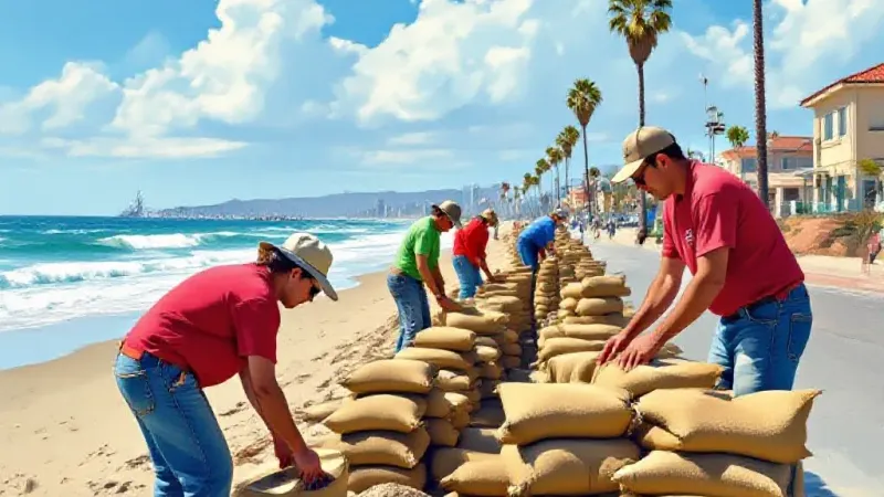 LB Peninsula Preps for "Hurricane Polo" After Damage