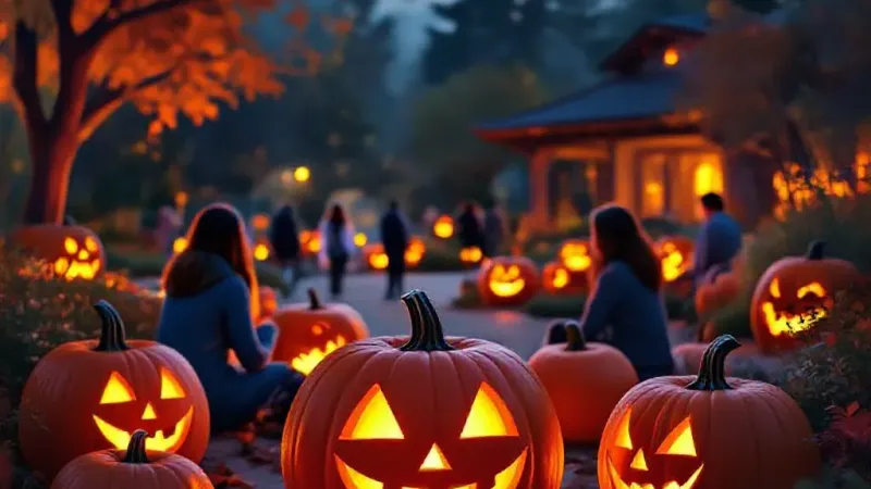 Descanso Gardens "Carved": SoCal Pumpkin Lights Spectacle