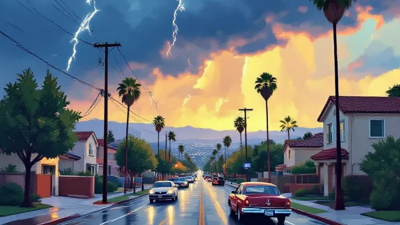 SoCal Thunderstorm Warning for LA County: Heads Up!